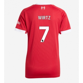 Billige Fotballdrakt Liverpool Florian Wirtz #7 Replika Hjemmedrakt Dame 2025-26 Kortermet